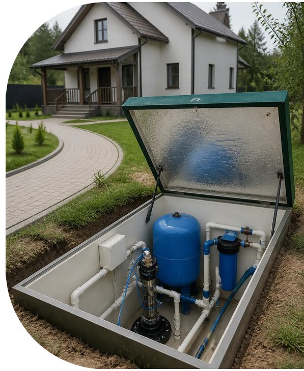 Автономное водоснабжение дома в Феодосии от 152370 р. | АПаруса-Фдс